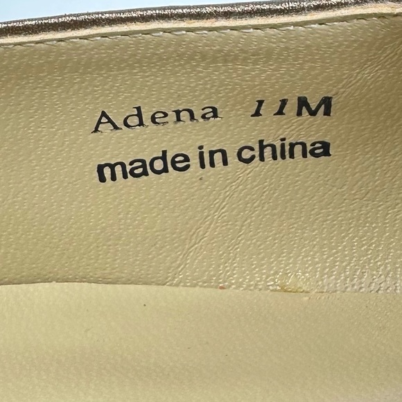 J. Renee Adena Women’s Metalic Gold Stiletto Pumps - Picture 14 of 16